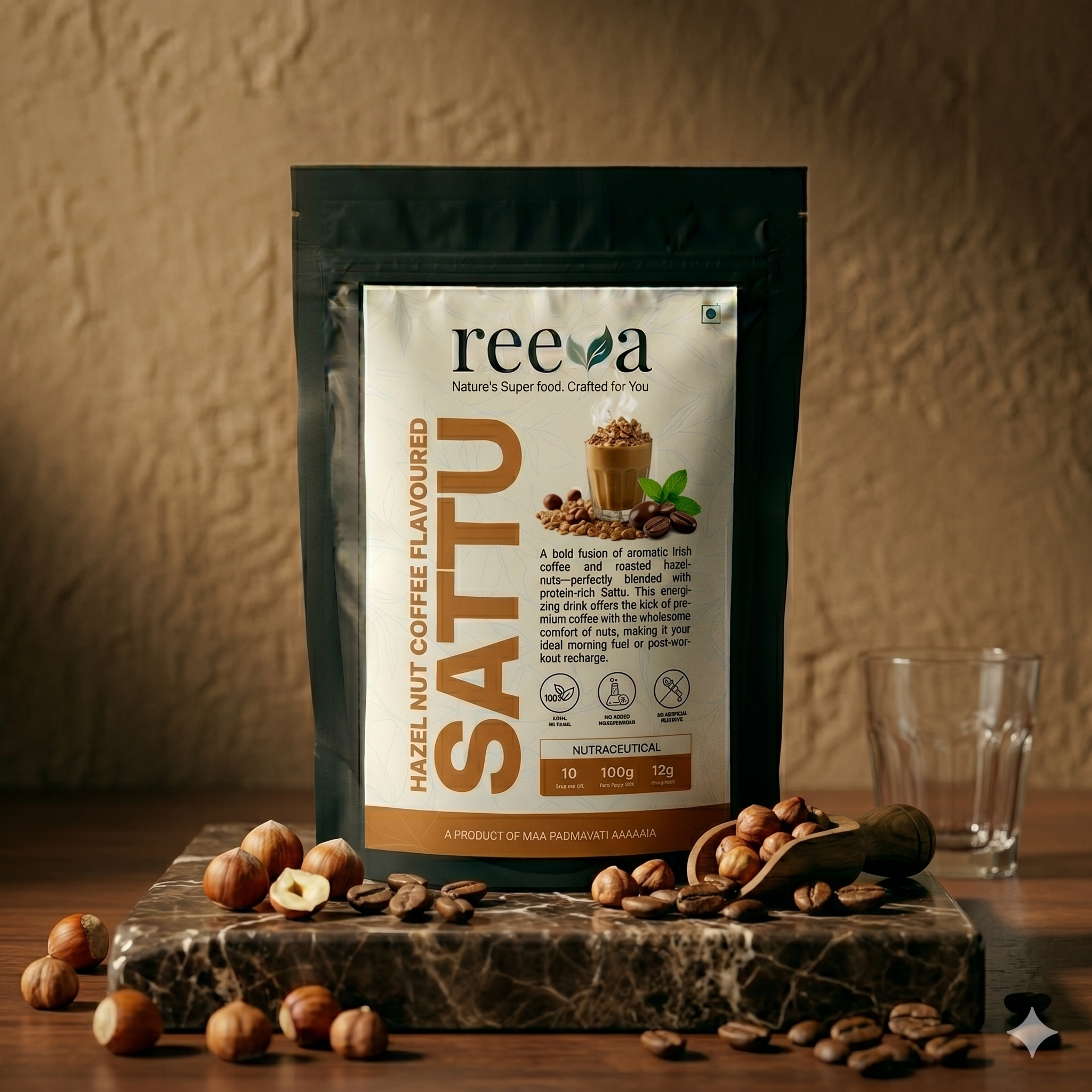 Irish Hazelnut Coffee Flavoured Sattu
